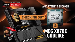 Checking out the AMD Ryzen 7 9800X3D amp MEG X870E GODLIKE [upl. by Adnuhsor121]