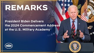 President Biden Delivers the 2024 Commencement Address at the US Military Academy [upl. by Stutman]