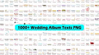 1000 Wedding Album Text PNG Files Free For Download [upl. by Geraud]