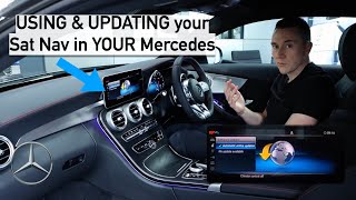 USING amp UPDATING your Sat Nav in YOUR Mercedes [upl. by Kirshbaum739]