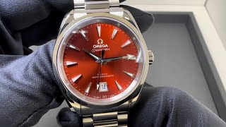 38mm Omega Aqua Terra  Terracotta Dial [upl. by Eidorb]