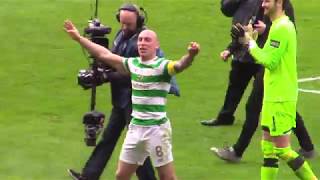 Celtic 4  Rangers 0  Scottish Cup Semi  Broony Doing the quotBroonyquot Brendan  150418 [upl. by Ycart]