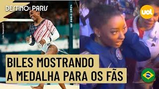 OLIMPÍADAS 2024 OLHA COMO É PESADA SIMONE BILES VAI A BOTECO E DEIXA IRMÃ SENTIR PESO DO OURO [upl. by Jaine]