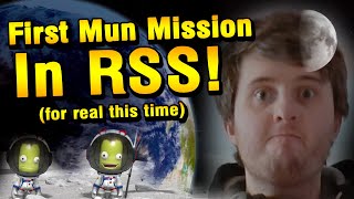 KSP I Played RSS for the first time Apollo Style Mun Mission in the RSS KSP mod [upl. by Repmek]