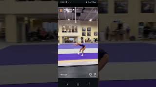 Olivia Dunne floor training  gymnastics 20241109 Instagram [upl. by Grethel]