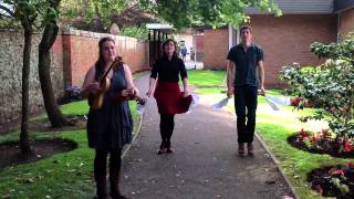 Sidmouth Folk Week Backstage Sessions 2012  Jackie Oates Jack Worth and Fiona Bradshaw [upl. by Lekzehcey]