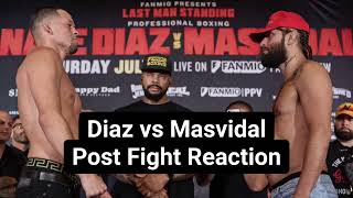 Diaz vs Masvidal Post Fight Reaction [upl. by Horatia]