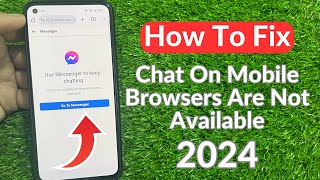 How To Fix Chat On Mobile Browsers Are Not Available 2024 [upl. by Brant]