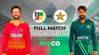 Pakistan vs Zimbabwe  Full Match Highlights  1st ODI  Bulawayo  myco [upl. by Vyner]