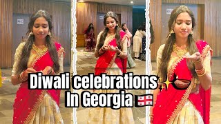 Diwali celebrations in our university 🪔✨ Diwali celebrations in Georgia 🇬🇪 [upl. by Rese]