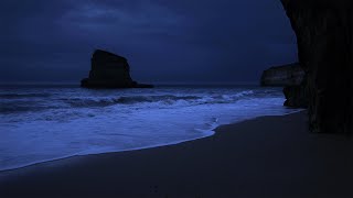 Fall Asleep With Relaxing Wave Sounds at Night Low Pitch Ocean Music for Deep Sleeping [upl. by Roger]