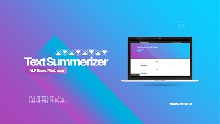 Text Summarizer with SpaCy Gensim NLTK and Sumy  NLP WEB BASED APP [upl. by Joon]