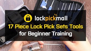 17 Piece Lock Pick Sets Tools for Beginner Training [upl. by Isac]