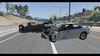 Highway Crashes 1  BeamNG Drive [upl. by Landrum893]