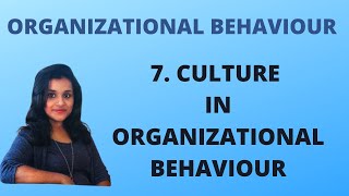 7 Culture and Types Of Culture in Organizational Behaviour OB [upl. by Ahsenwahs]