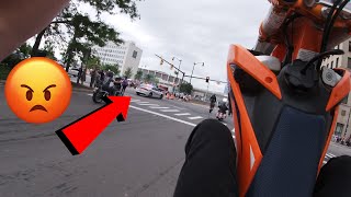 Motor City Mayhem 2024 wheelies on a KTM 450 sxf supermoto Detroit Rideout [upl. by Florio]