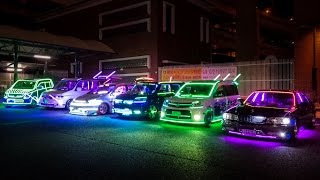 The Crazy Neon LED Sound Vans of Japan [upl. by Eiznek]