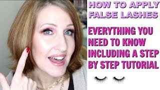 HOW TO APPLY FALSE LASHES 101 EVERYTHING YOU NEED TO KNOW [upl. by Janaye]