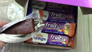 Review Sunrype Fruit source superfruits taste test [upl. by Ribble]