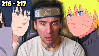 NARUTO CONFRONTS SASUKE Naruto Shippuden Reaction Ep 216  217 [upl. by Wagoner]