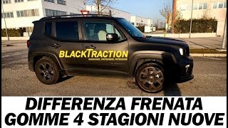 CONFRONTO FRENATA SUV GOMME 4 STAGIONI NUOVE [upl. by Nikoletta]