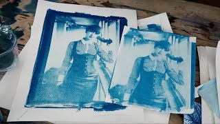 Cyanotype Printing  My First Go amp FAIL [upl. by Treblih]