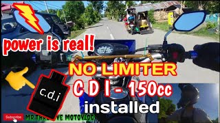 Yamaha Xtz125  150cc NO LIMITER CDI PERFORMANCE [upl. by Naitsabas544]