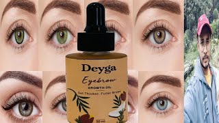 Deyga Eyebrow Growth Oil  Honest Review [upl. by Lleznol182]