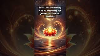 sacral chakra heal frequency energyhealing chakrahealingmusic energyfrequencies [upl. by Suirred]