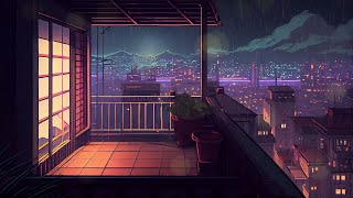 Lofi Rain in City ☂️ lofi chill night  chill beats to relaxstudy to [upl. by Ydissac512]