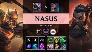 Nasus Top vs Udyr  KR Master Patch 1421 [upl. by Borer976]