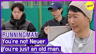 RUNNINGMAN Youre not Neuer Youre just an old manENGSUB [upl. by Arraeit]