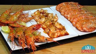 LAS 3 MEJORES RECETAS DE GAMBAS PARA NAVIDAD O FIN DE AÑO Loli Domínguez  Recetas paso a paso [upl. by Ythomit465]