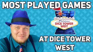 Most Played Games at Dice Tower West 2024  with Tom Vasel [upl. by Semadar932]