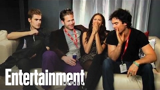 Vampire Diaries Cast Interview with Michael Ausiello Part 1  Entertainment Weekly [upl. by Marrissa]