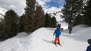 OOPS Fall Skiing FAMILY SKI PARK Obergurgl Austria GoPro HD POV  April 2024 Skiing [upl. by Gwennie525]