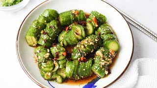 Quick amp Refreshing Spicy Asian Cucumber Salad [upl. by Latoya]