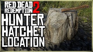 HUNTER HATCHET LOCATION  Red Dead Redemption 2  Unique Collectible 605 [upl. by Elgar79]