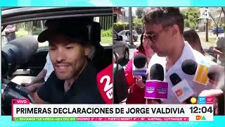 Valdivia habló a la salida de su departamento y es visitado por Daniela Aránguiz  Tu Día  Canal 13 [upl. by Aloysia]