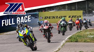 MotoAmerica Supersport Race 2 at Brainerd 2023 [upl. by Arretahs190]