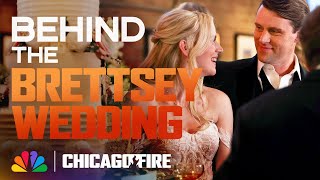 Jesse Spencer and Kara Killmer on the Brettsey Wedding  Chicago Fire  NBC [upl. by Eednas]