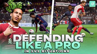 Defending 1v1 Situations  How to Defend Like a Pro Player in FC 24 [upl. by Timms]