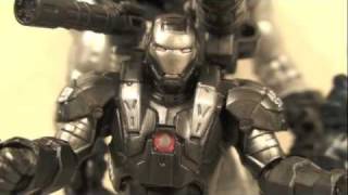 Iron Man 2 War Machine Movie Series Action Figure Toy Review [upl. by Hanima108]