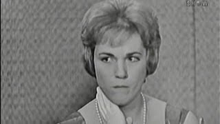 Whats My Line  500th Episode Julie Andrews Martyn Green amp Martin Gabel panel Feb 7 1960 [upl. by Billmyre]