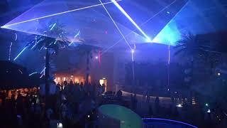 AIDAnova Beachclub Lasershow Welcome to the pleasuredome [upl. by Hildy]