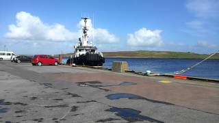 Lerwick Harbour Tug  KNAB  Arriving Back Into Lerwick [upl. by Rehpotsirh]