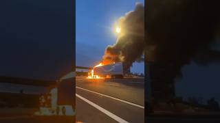 Amazon Prime semitruck fire in Phoenix Arizona [upl. by Joice]