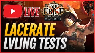 Best LVLING🔴LACERATE Gladiator Build PoE 325 [upl. by Hcnarb]