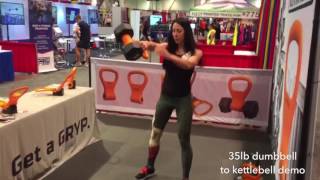 35lb Dumbbell to Kettlebell Demo [upl. by Demetre349]