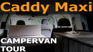 CADDY Maxi LIFE Off Grid CAMPERVAN Conversion TOUR [upl. by Aleusnoc574]